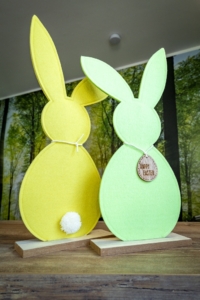 Gebastelte Osterhasen